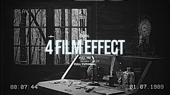 Videohive 4 Film Effects Elements template preview