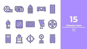 Videohive Cinema Icon After Effect Elements template preview