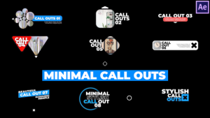 Videohive Minimal Call Outs 37131843 Titles template preview