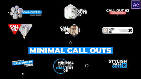 Videohive Minimal Call Outs 37131843 Titles template preview