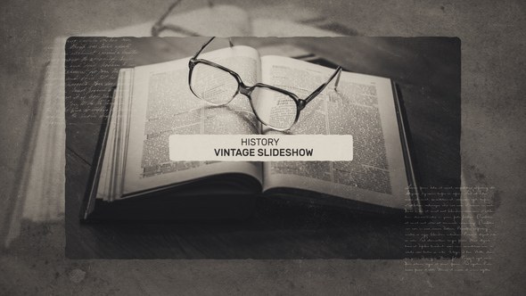 Videohive Vintage History Slideshow Openers template preview