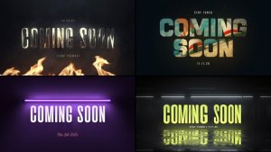 Videohive Coming Soon Titles Titles template preview