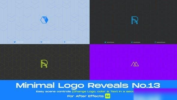 Videohive Minimal Logo Reveal 13 Logo Stings template preview
