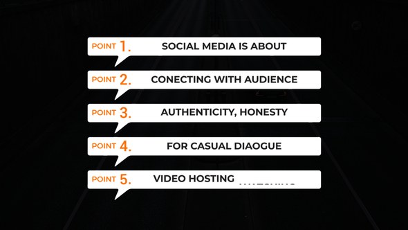 Videohive Bullet Point Text Titles Titles template preview