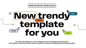 Videohive Trendy Typography Intro Openers template preview