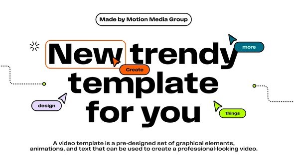 Videohive Trendy Typography Intro Openers template preview