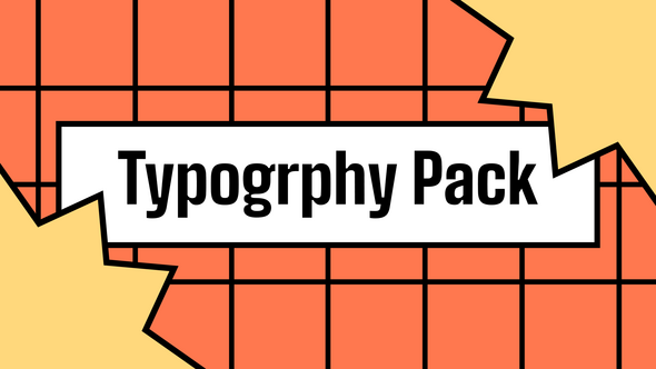 Videohive Pop Label Typography Pack | After Effects Titles template preview