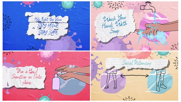 Videohive Organic Handmade 4k Corona Virus Explainer/ Intro Openers template preview
