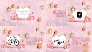Videohive Valentines Sale Openers template preview
