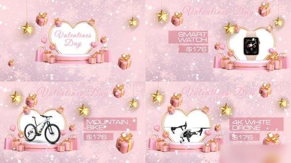 Videohive Valentines Sale Openers template preview
