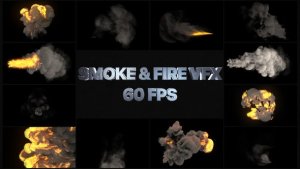 Smoke And Fire VFX Elements | After Effects Video Displays template preview