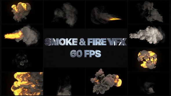 Smoke And Fire VFX Elements | After Effects Video Displays template preview