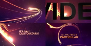 Videohive Flowing Light Streak Openers template preview