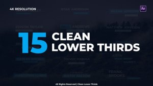 Videohive Clean Lower Thirds 30077518 Titles template preview