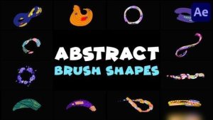 Videohive Brush Abstract Colorful Shapes | After Effects Openers template preview