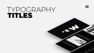 Videohive Typography Titles | After Effects 57591467 Titles template preview