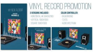 Videohive Vinyl Record Promotion Product Promo template preview