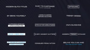 Videohive Modern Glitch Titles 23218736 Titles template preview