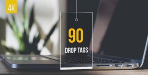 90 Drop Tags Video Displays template preview