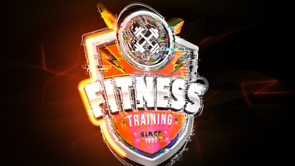 Videohive Glitchy Glowing Logo Reveal 2 Logo Stings template preview