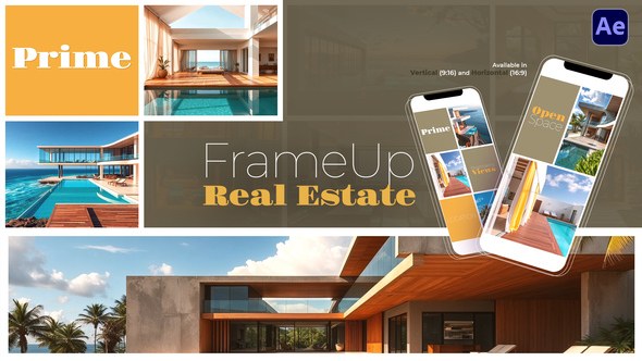 Videohive FrameUp | Real Estate Video Displays template preview