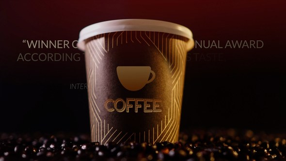Videohive Coffee Logo Opener 52861235 Product Promo template preview