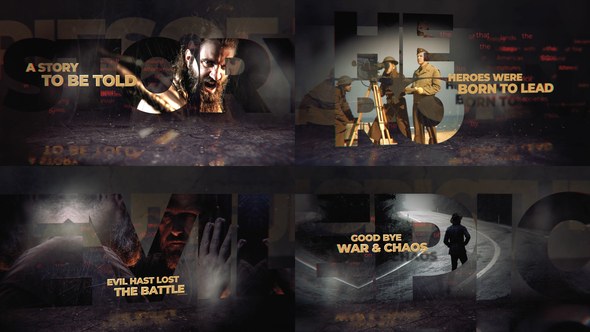 Videohive History Title Text Opener Openers template preview