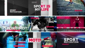 Sport Motivation Video Displays template preview