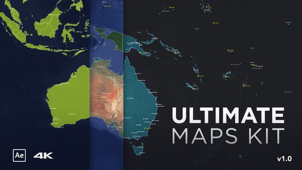 Ultimate Maps Kit Video Displays template preview