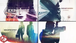 Double Exposure Slideshow Video Displays template preview