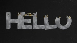 Videohive 3D Gold Concrete Type Titles template preview