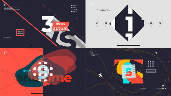 Tv News Countdown Video Displays template preview