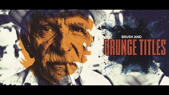 Videohive Brush and Grunge Opening Titles Titles template preview