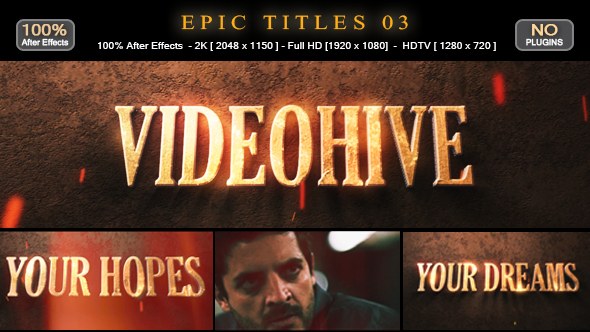 Videohive Epic Titles 03 Titles template preview