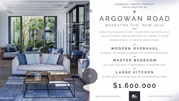 Videohive Real Estate Minimal Slides IV Product Promo template preview