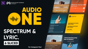 Videohive Lyric & Spectrum Elements template preview