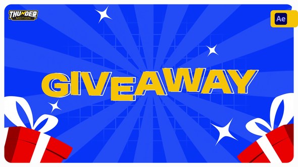 Videohive Giveaway Announcement Promo Video Displays template preview