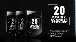 Videohive 20-Grainy Scanner Backgrounds Dirty Textures & Scratched Pack Elements template preview