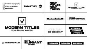 Videohive Modern Titles | After Effects 38194572 Titles template preview