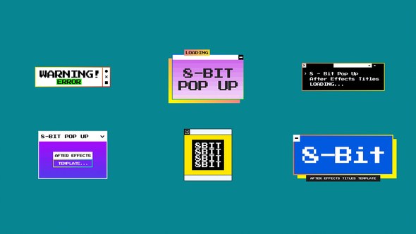Videohive 8-Bit Pop Up | After Effects Titles template preview