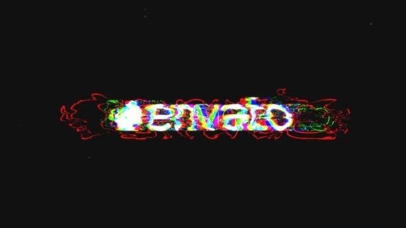 Videohive Glitch Logo Intro 2 in 1 Logo Stings template preview