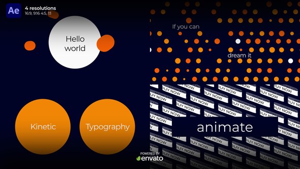 Videohive Kinetic Typography story Product Promo template preview
