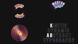 Videohive Blur Kinetic Typography Titles template preview