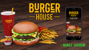 Videohive Burger House Logo Reveal Product Promo template preview