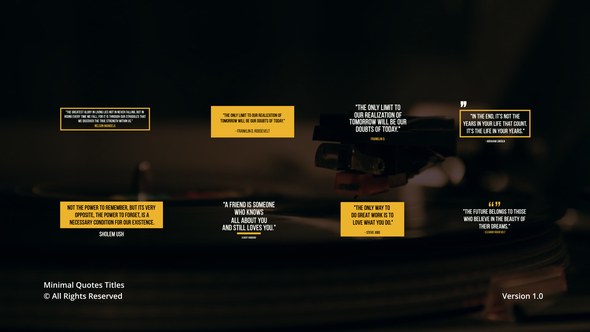 Videohive Quotes Titles | AE 46106589 Titles template preview