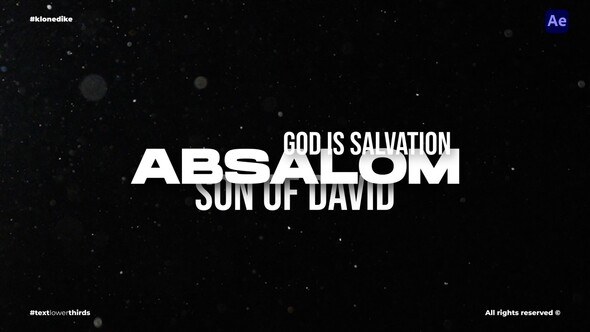 Videohive Text Lower Thirds Titles template preview