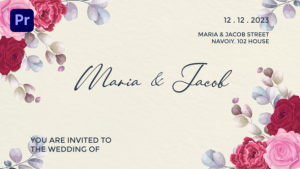 Romantic Wedding Intro (MOGRT) Premiere Pro template preview