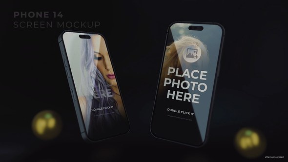 Videohive iPhone 14 Mockup Screen Product Promo template preview