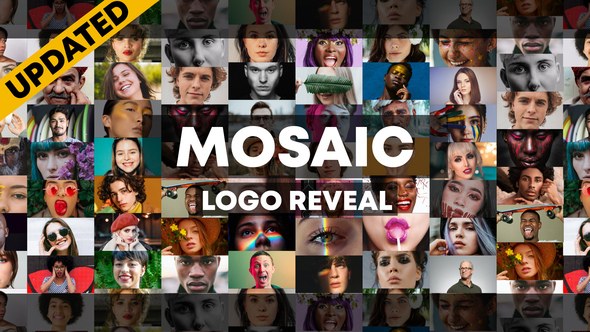 Videohive Mosaic Stomp Photo Logo Reveal Logo Stings template preview