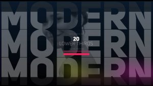 Videohive Modern Minimal Lower Thirds Elements template preview